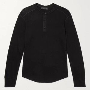 Gibson Cotton-Jersey Henley T-Shirt Rag & Boine